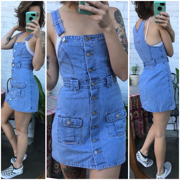 90's overall dress